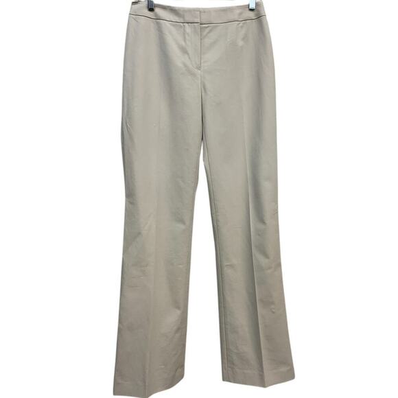 NWT Lafayette 148 Gramercy Pants SZ 0 Khaki - Picture 1 of 9